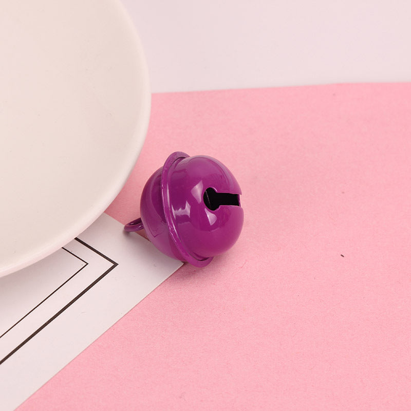 Wholesale Metal DIY 22mm Candy Color Small Bell Keychain Accessories